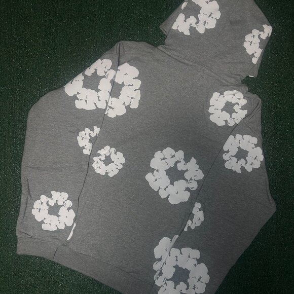 Denim Tears Hoodie Grey/White Size Small & Medium - Picture 5 of 8